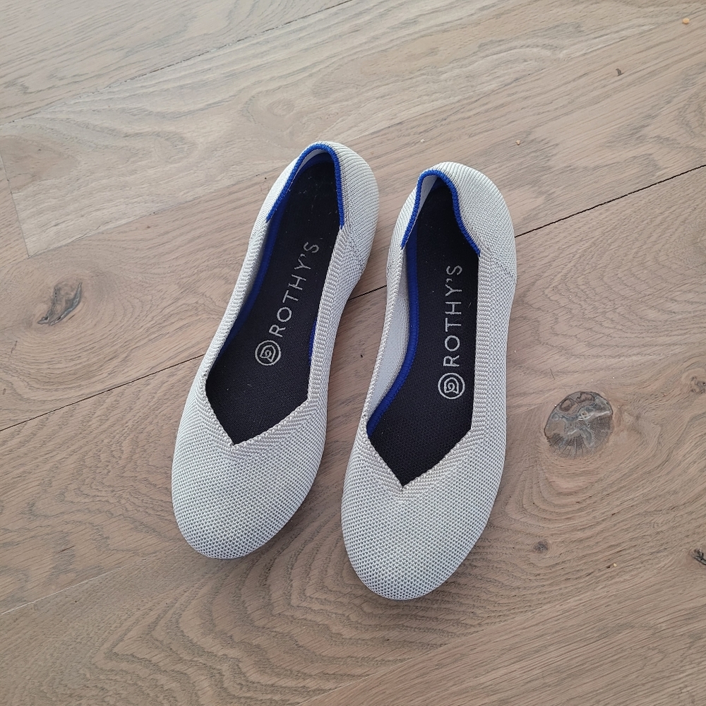 Rothy's the Flat In Retired Color Flax Birdseye
